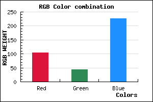 rgb background color #682BE3 mixer