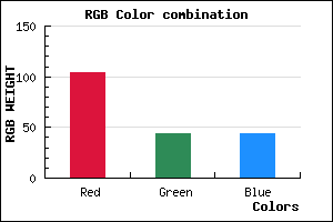 rgb background color #682C2C mixer