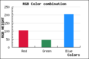 rgb background color #682DCD mixer