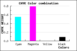 #6830E8 color CMYK mixer