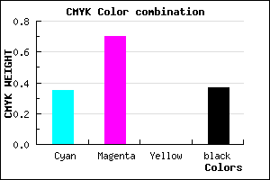 #6831A1 color CMYK mixer