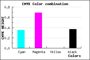 #6832A0 color CMYK mixer