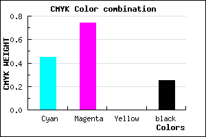 #6832BE color CMYK mixer