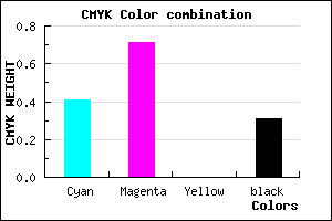 #6833B0 color CMYK mixer