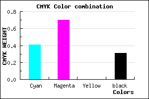 #6834B0 color CMYK mixer