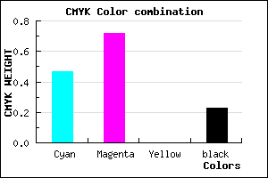#6836C4 color CMYK mixer