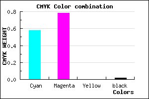 #6836F9 color CMYK mixer