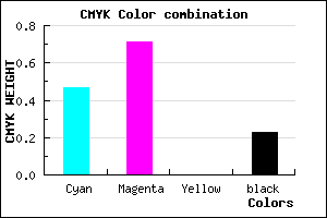 #6838C4 color CMYK mixer