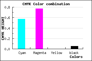 #6838F2 color CMYK mixer