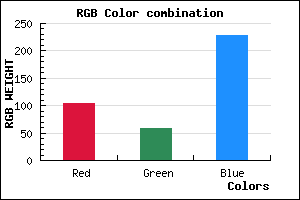 rgb background color #683BE5 mixer