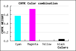 #6841F4 color CMYK mixer