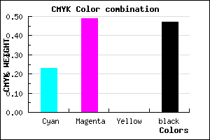 #684587 color CMYK mixer
