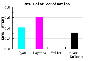 #6845B0 color CMYK mixer