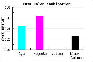 #6845BC color CMYK mixer