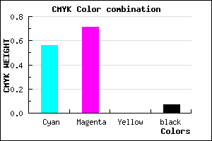 #6845ED color CMYK mixer