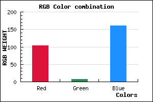 rgb background color #6807A1 mixer