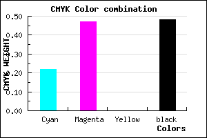 #684785 color CMYK mixer