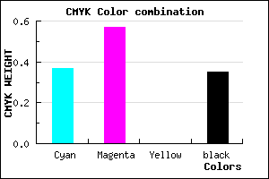 #6848A6 color CMYK mixer
