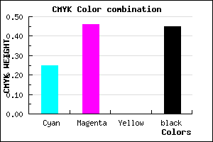 #684B8B color CMYK mixer