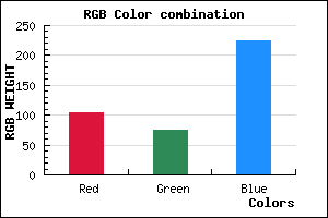 rgb background color #684BE1 mixer