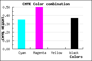 #6850A0 color CMYK mixer