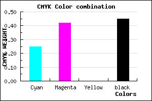 #68518B color CMYK mixer