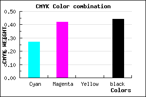 #68538F color CMYK mixer