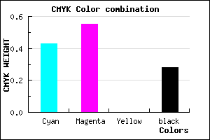 #6853B7 color CMYK mixer