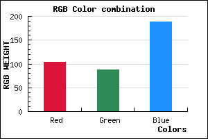 rgb background color #6858BC mixer
