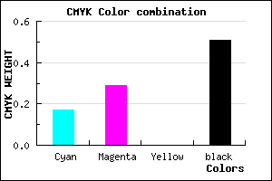 #68597D color CMYK mixer