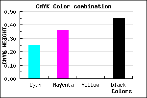 #68598B color CMYK mixer