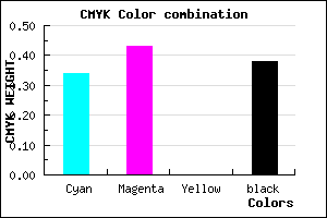 #68599D color CMYK mixer