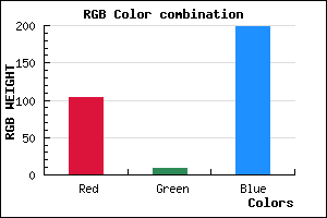 rgb background color #6809C7 mixer