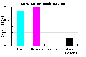 #685CE0 color CMYK mixer