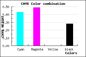 #685DB7 color CMYK mixer