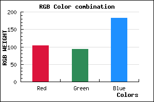 rgb background color #685DB7 mixer