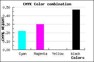 #685E86 color CMYK mixer