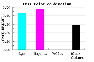 #685EB6 color CMYK mixer