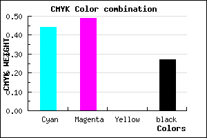 #685EBA color CMYK mixer