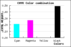 #685F83 color CMYK mixer