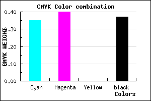 #6860A0 color CMYK mixer