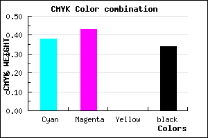#6860A8 color CMYK mixer