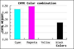 #6860BE color CMYK mixer