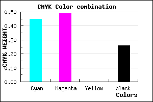 #6861BD color CMYK mixer
