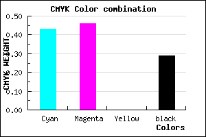 #6862B6 color CMYK mixer