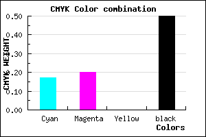 #69657F color CMYK mixer