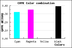 #69659B color CMYK mixer