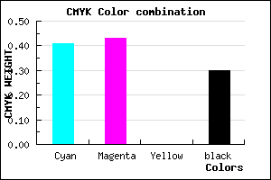 #6966B2 color CMYK mixer
