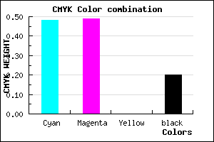 #6967CB color CMYK mixer