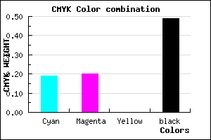 #696882 color CMYK mixer